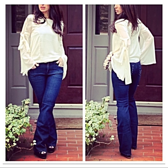 ✨LAST ONE✨Dark jean great fitting flare jeans - Picture 3 of 8